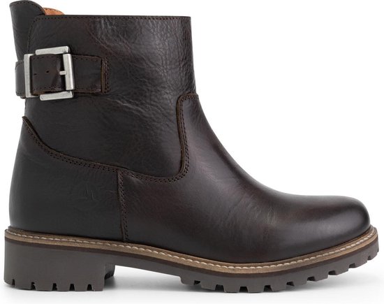 Travelin' Vadfoss Dames Enkellaarzen - Wol gevoerde boots - Donkerbruin  Leer | bol