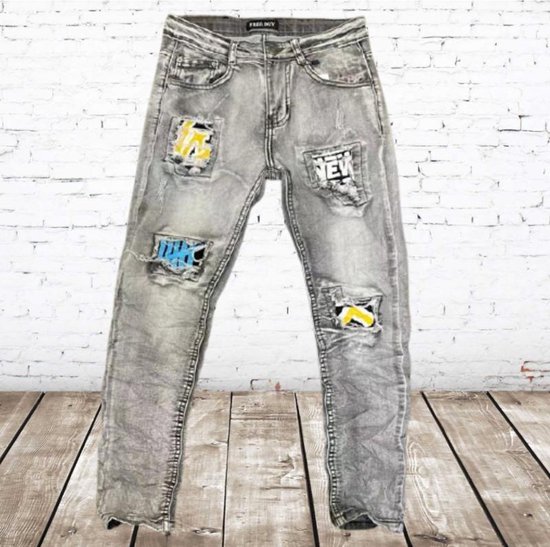 Spijkerbroek jongens grijs 96870 -s\u0026C-110/116-spijkerbroek jongens | bol.com