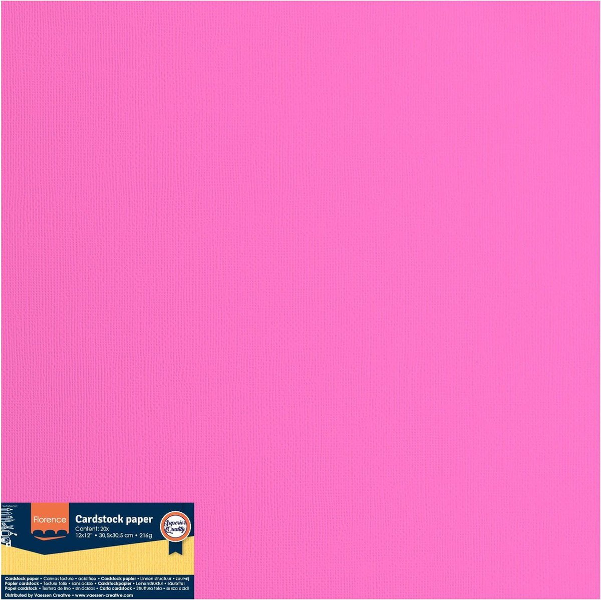 Florence Karton - Candy - 305x305mm - Ruwe textuur - 216g