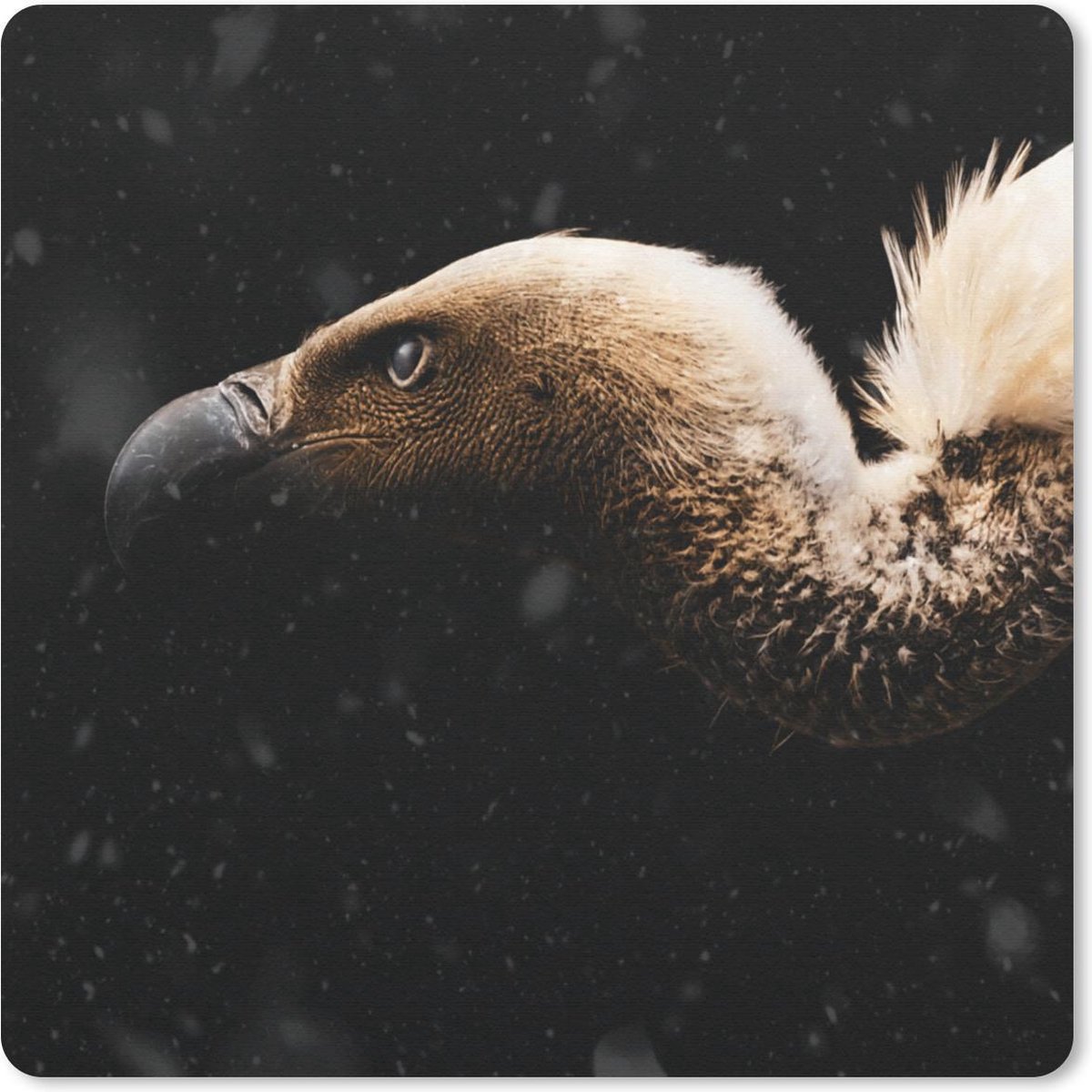 Muismat 30x30 cm - Mousepad Gier - Wit - Zwart - Muismatten