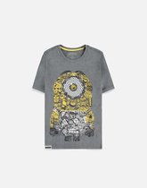 Minions Dames Tshirt -M- Grijs