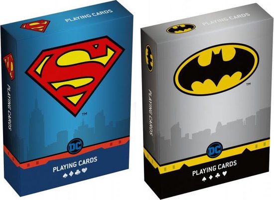 Afbeelding van het spel speelkaarten DC Super Heroes Duopack karton