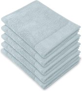 CLYR Handdoek Tidy Towels - Set van 5 stuks - 50x100 - 100% BCI Katoen - Ocean Blue