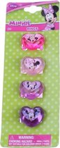 ringen Minnie Mouse 15 mm 4 stuks multicolor