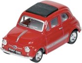 Metalen Fiat 500: Rood