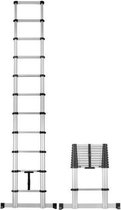 Telescpoische ladder CAS soft close, Smart Safe Pro, 11 treden, werkhoogte 4,05m, inclusief stabilisatiebalk
