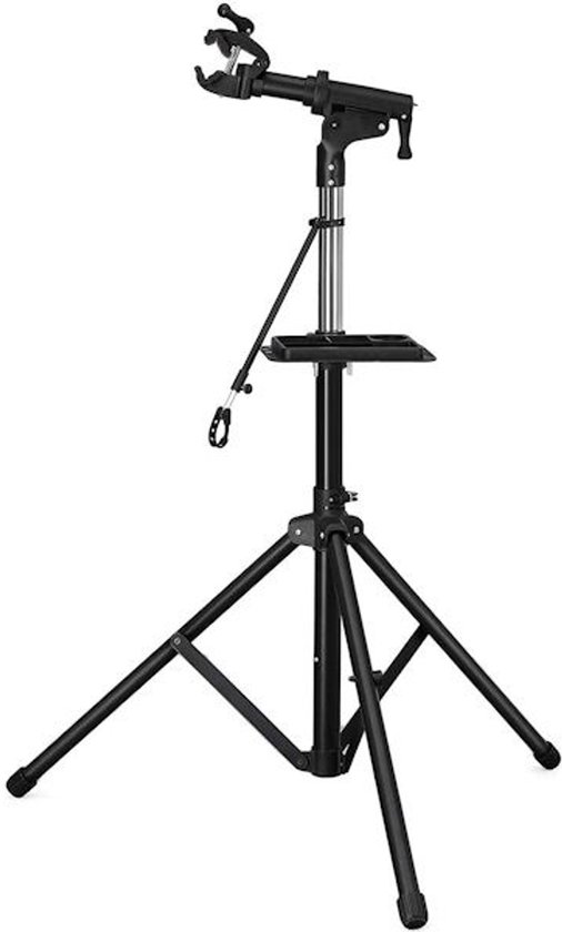 PRO Montagestandaard Fiets - 360° Draaibaar - Verstelbaar + Gereedschapsbakje - Fiets Montage reparatie standaard