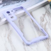 Voor Samsung Galaxy S21 FE acryl + kleur TPU schokbestendig hoesje (paars)