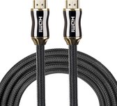 By Qubix HDMI kabel 5 meter - HDMI 2.0 versie - High Speed - HDMI 19 Pin Male naar HDMI 19 Pin Male Connector Cable - Black line