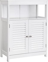 - Badkamerkast - Badkamermeubel - Opbergkast - Keukenkast - 30 x 60 x 80 cm - Wit