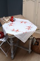 Tafelkleed Zingende kerstkabouters borduren (pakket)
