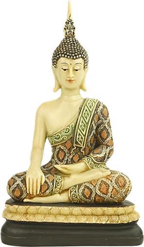 Boeddha die de aarde aanraakt Thailand - 22x13x36 cm - 1289 g