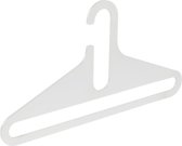 De Kledinghanger Gigant - 4 x Garderobehanger Ron plexiglas wit transparant, 44 cm