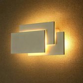 Keo - Moderne Up down wandlamp - Aluminium/Kunststof - Wit