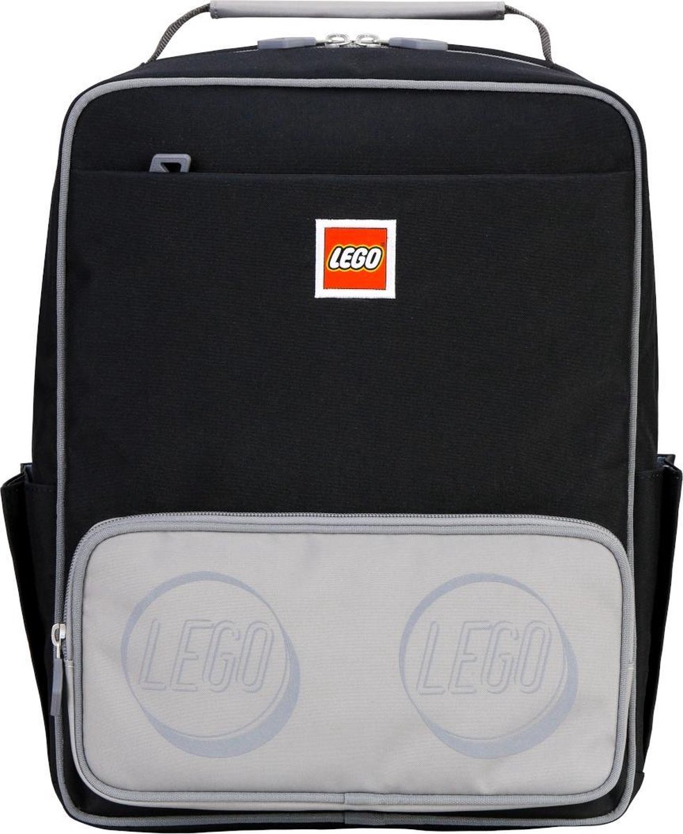 LEGO Tribini Classic Backpack Medium 20134-1952, voor een jongen, Zwart, Rugzak, maat: One size