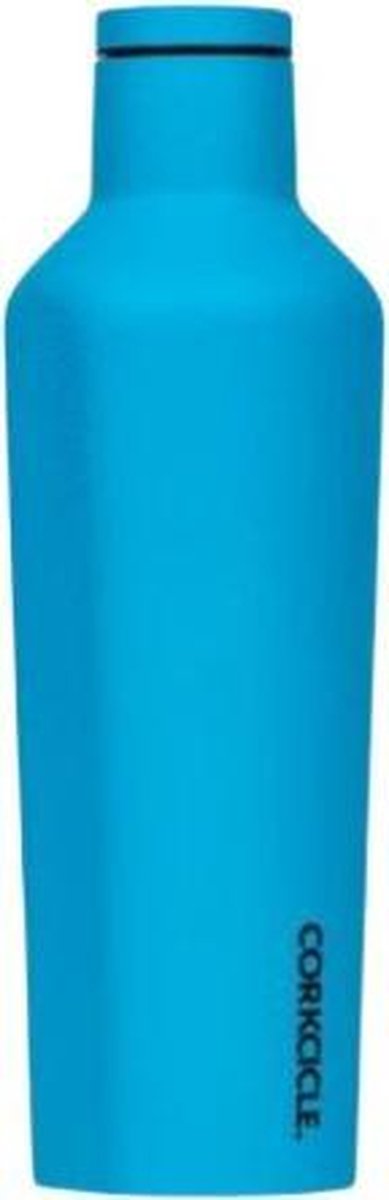 CORKCIRCLE 270ml Canteen - Neon Lights - Thermosfles Neon Blue