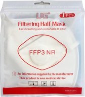 FFP3 Mondkapjes met ventiel 1 stuk - 5 Laags Mondneusmasker - Europees Gecertificeerd - Headstrap - BFE 99% - Gesealed per stuk