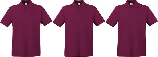 3-Pack polo shirt premium van katoen voor heren - Polo t-shirts voor heren