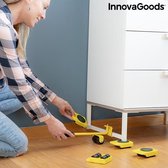 InnovaGoods - Til- en verplaatshulp - Meubelroller - Meubeltransporter - Verhuiswielen - 4 Montagebeugels met wieltjes: 360º