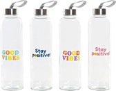 Glazen fles DKD Home Decor Transparant