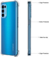 Oppo Find X3 Neo hoesje shock proof transparant - Oppo Find X3 Neo Silicone clear hoesje - Hoesje voor Oppo Find X3 Neo