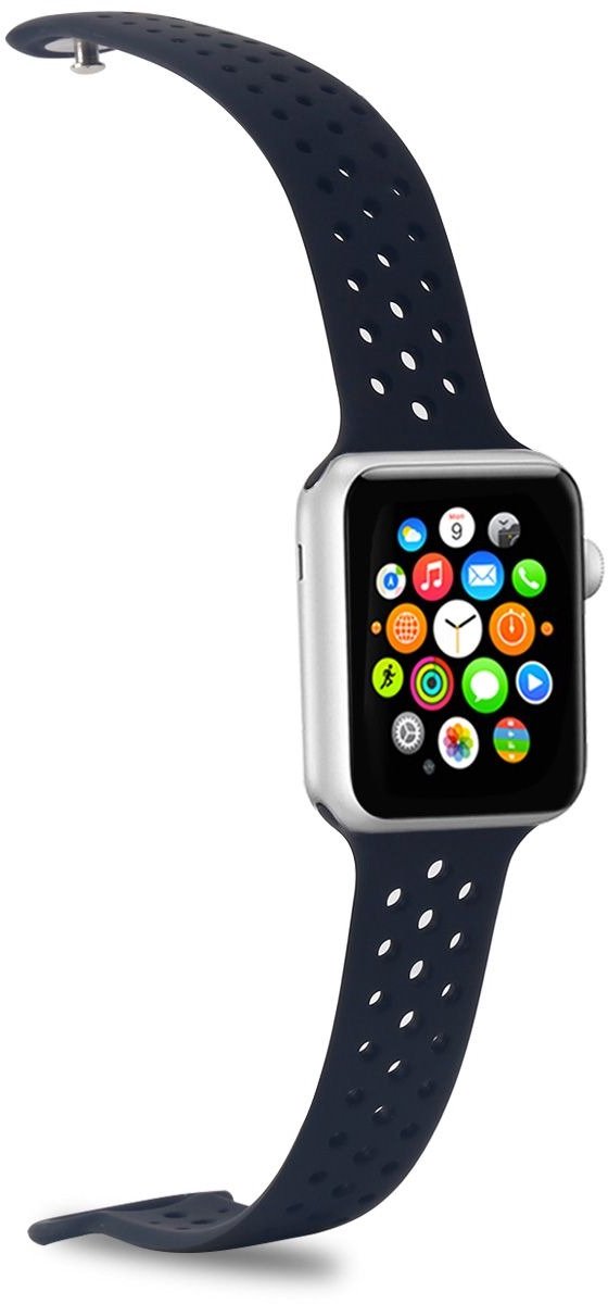 Horlogeband voor Apple Smartwatch, Zwart - Celly