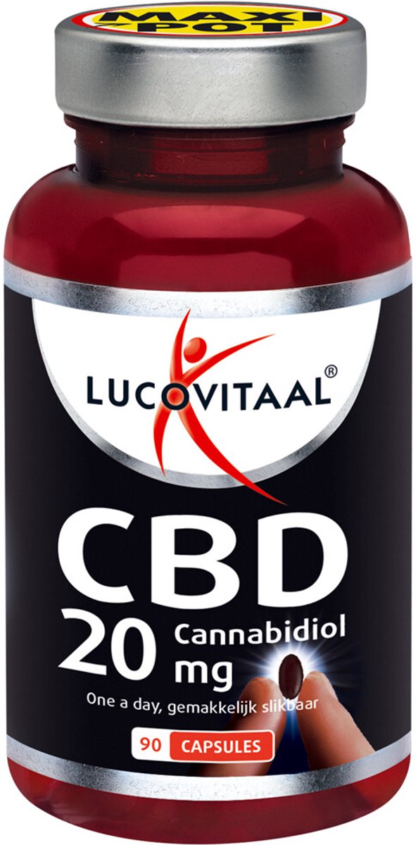 Lucovitaal CBD Cannabidiol 20mg Capsules 90CP