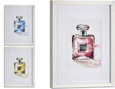 Schilderij Hout Parfum Wit (3 x 43 x 33 cm)