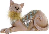 Decoratieve figuren DKD Home Decor Hars Kat (21 x 9 x 12 cm)