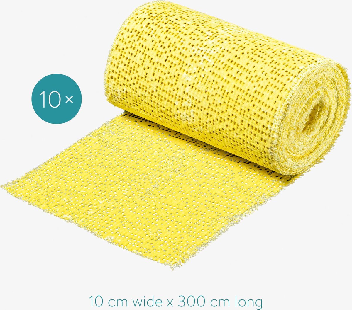 Lot De 6 Bandes De Plâtre 7,5 X 270 Cm - Pour Moulages, Empreintes, DIY - Séchage Rapide 5-8 Minutes
