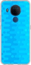 Smartphonebooster Telefoonhoesje - Back Cover - Geschikt Voor Nokia 5.4 - Blue En Blue