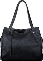 Bulaggi Shopper Gerbera voor Dames / Schoudertas - donkerblauw - vegan leather / Blauwe handtas met verstelbare schouderband