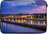 Housse pour ordinateur portable 13 pouces - Maastricht - Maas - Bridge - Housse pour ordinateur portable - Dimensions intérieures 32 x 22,5 cm - Dos noir