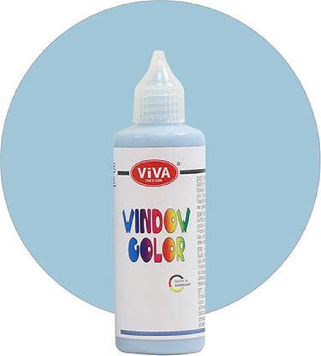 Glasverf - Stickerverf - poederblauw - Viva Kids - Windowcolor - 90ml