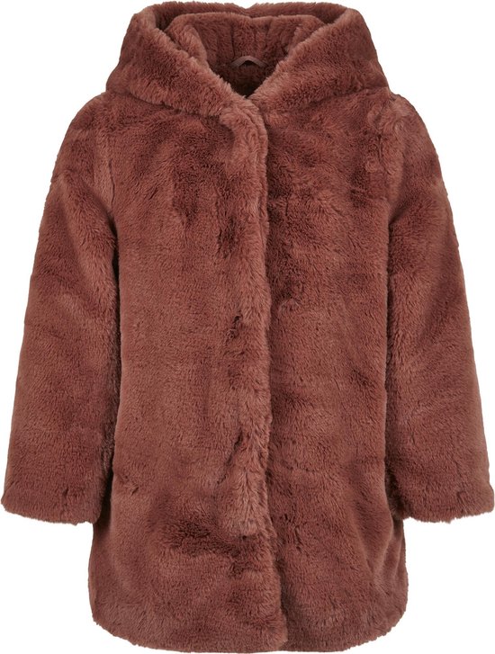 Extra doux - Kinder - Meiden - Femmes - Manteau Teddy à capuche pour filles rose
