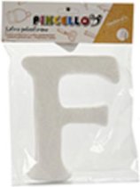 Pincello Decoratieletter F Junior 22 X 17 Cm Polystyreen Wit