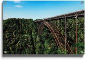 Walljar - New River Gorge Bridge - Muurdecoratie - Plexiglas schilderij