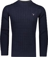 Gant Trui Blauw Normaal - Maat XXL - Heren - Herfst/Winter Collectie - Katoen