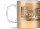 Mok - Illustratie van het Buckingham Palace uit een schoolboek - 350 ml - Beker