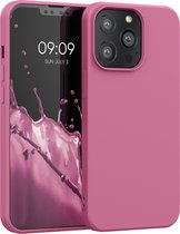 kwmobile phone case pour Apple iPhone 13 Pro - Coque pour smartphone - Coque arrière en rose bubblegum