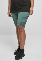 Urban Classics - High Waist Tech Mesh Korte cycle broek - 5XL - Groen