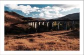 Walljar - Orange Grasslands - Muurdecoratie - Poster.