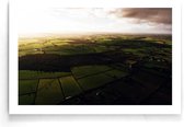 Walljar - Green Fields - Muurdecoratie - Poster