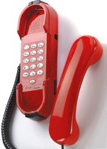 HD-2000 VoIP / SIP telefoon met HOORN-KLEMsysteem - rood - 45-1480-RO