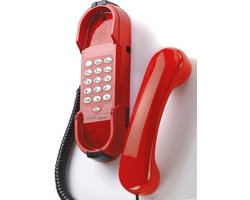 HD-2000 VoIP / SIP telefoon met HOORN-KLEMsysteem - rood - 45-1480-RO