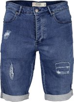 DEELUXE SliMFit faded jogg jeans shortsBULLET Stone Used