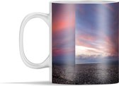 Mok - De stadshorizon van Sapporo bij een zonsondergang in Japan - 350 ml - Beker