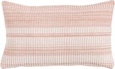 Hoyz | Melange Weave Soft Roze Kussen | 30 X 50 | Sierkussen Voor Woonkamer Of Slaapkamer