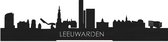 Standing Skyline Leeuwarden Zwart hout - 40 cm - Woon decoratie om neer te zetten en om op te hangen - Meer steden beschikbaar - Cadeau voor hem - Cadeau voor haar - Jubileum - Verjaardag - Housewarming - Aandenken aan stad - WoodWideCities