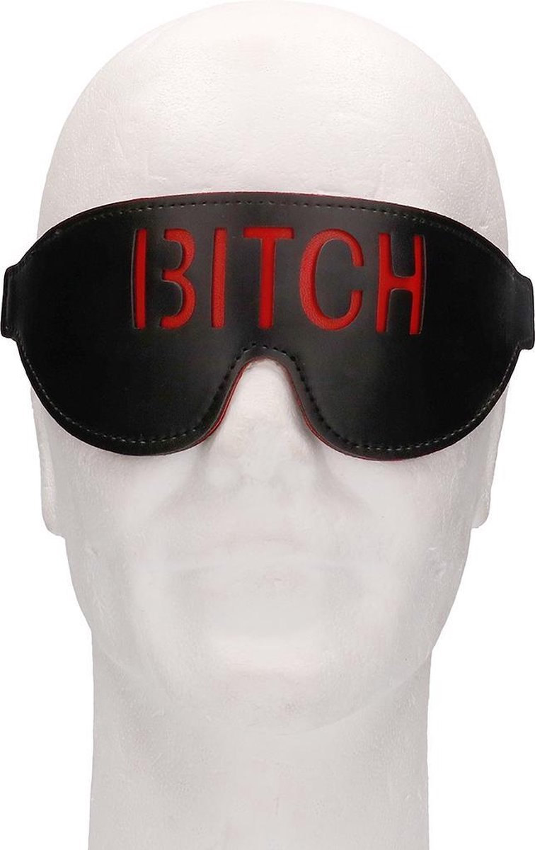 Ouch! Blindfold - BITCH - Black